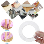 Transparent magic nano-tape washable reusable double-sided