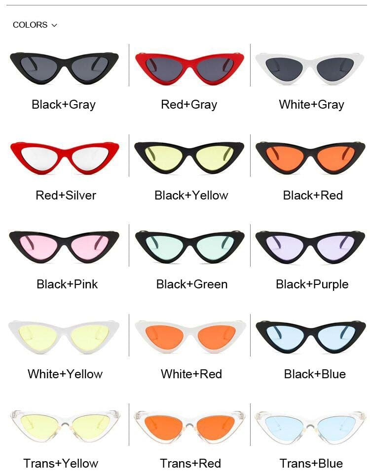 Women's sexy cat eye sun glasses - Cat3