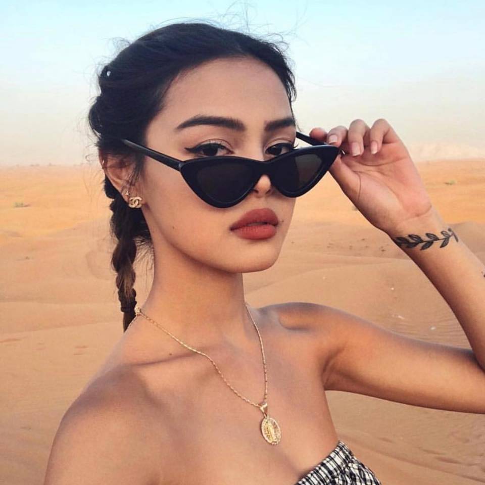 Women's sexy cat eye sun glasses - Cat3