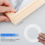 Transparent magic nano-tape washable reusable double-sided